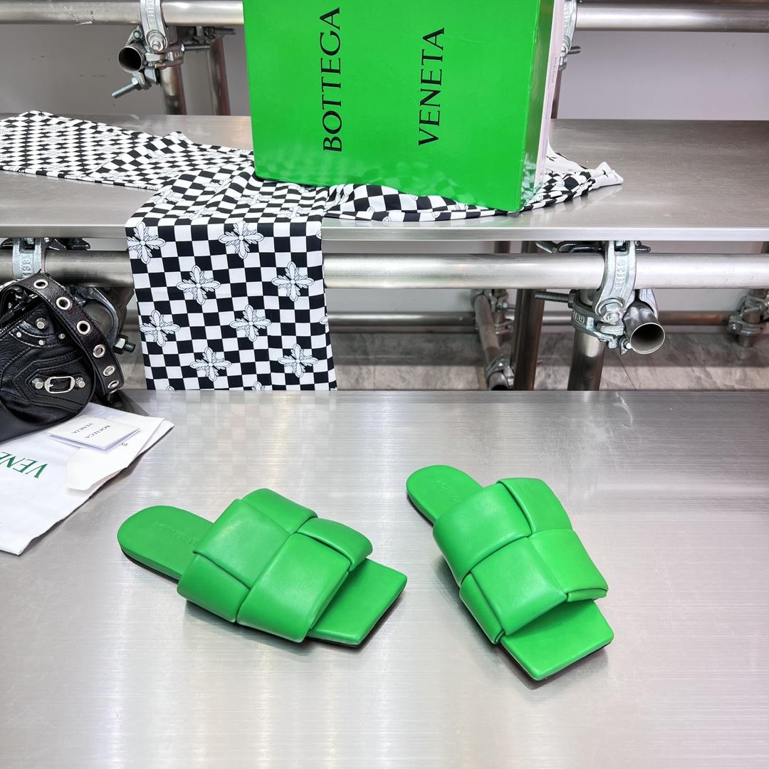 Bottega Veneta Patch Flat Mule - DopestKickz