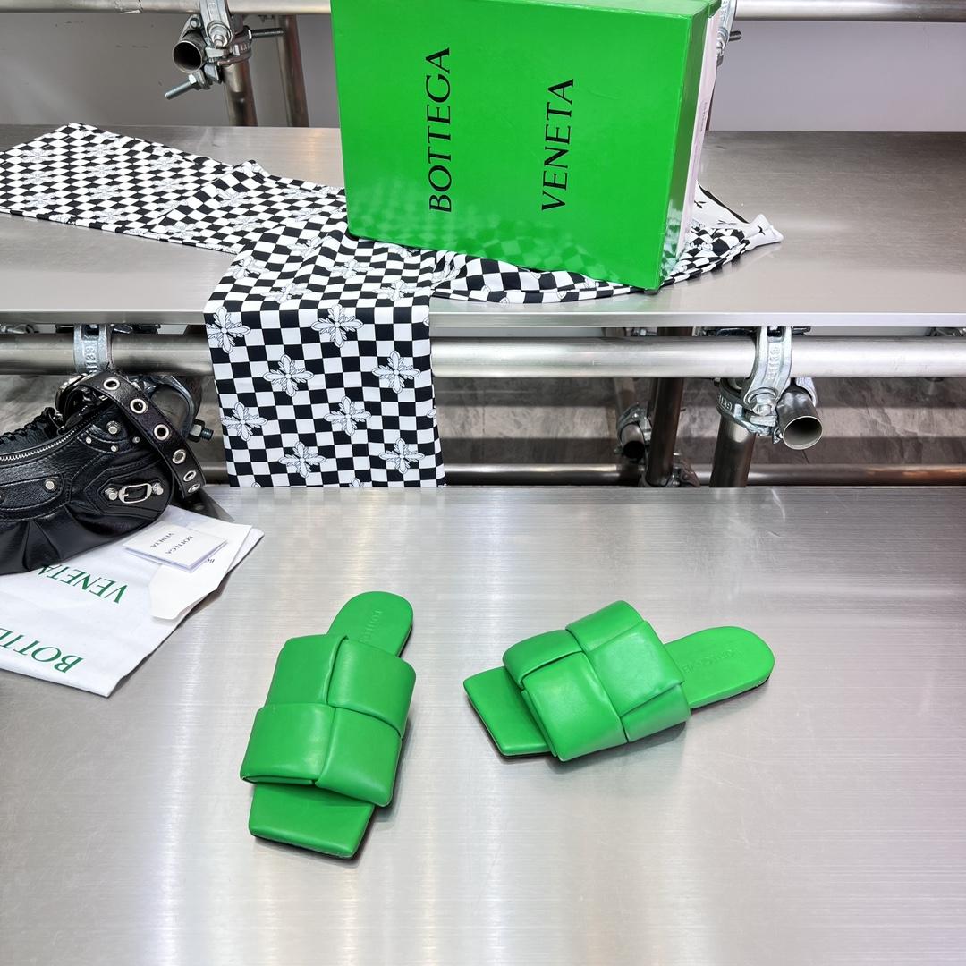 Bottega Veneta Patch Flat Mule - DopestKickz