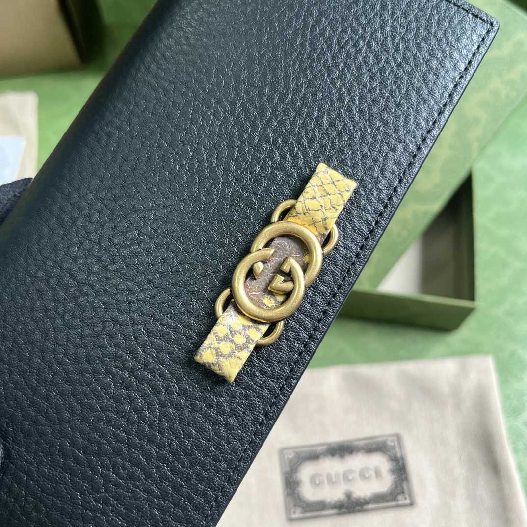 Gucci Chain Wallet With Interlocking G Python Bow(19-10-4cm) - DopestKickz