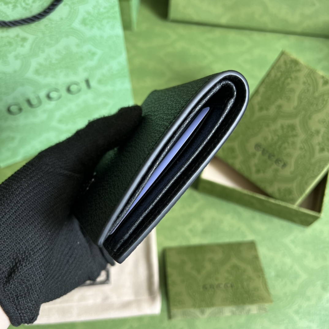 Gucci GG Marmont Leather Bi-fold Wallet - DopestKickz