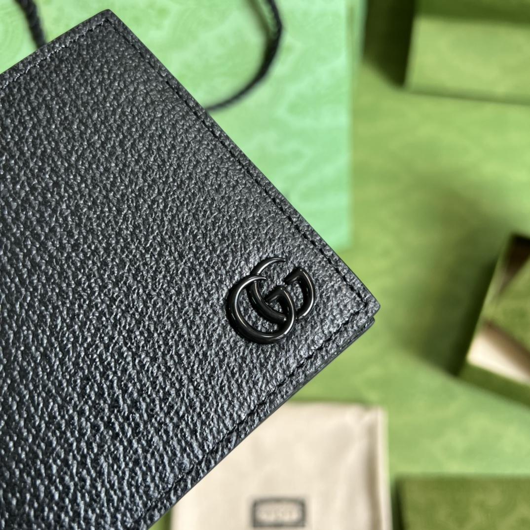 Gucci GG Marmont Leather Bi-fold Wallet - DopestKickz