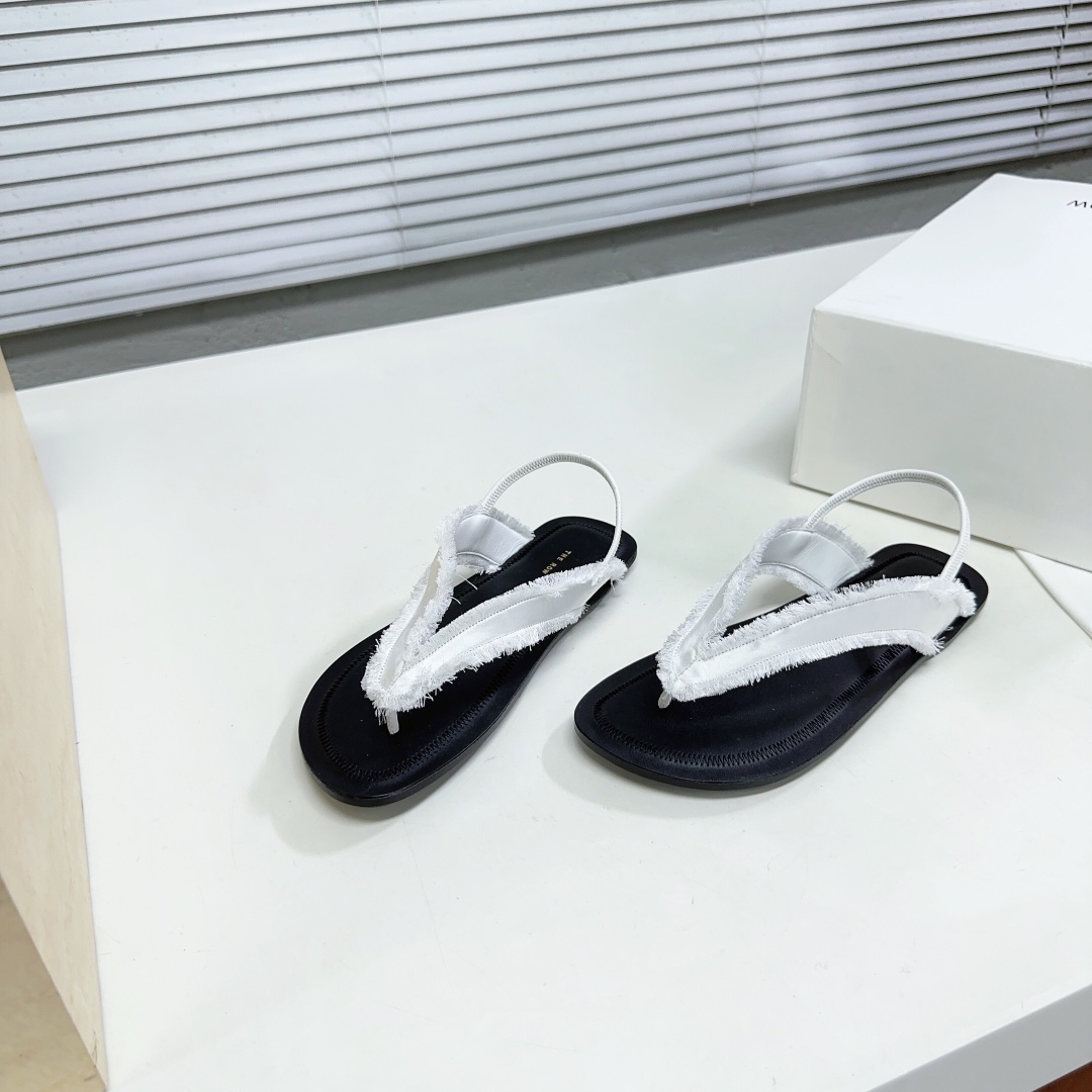 The Row Women's Fray Slingback Thong Sandals - DopestKickz