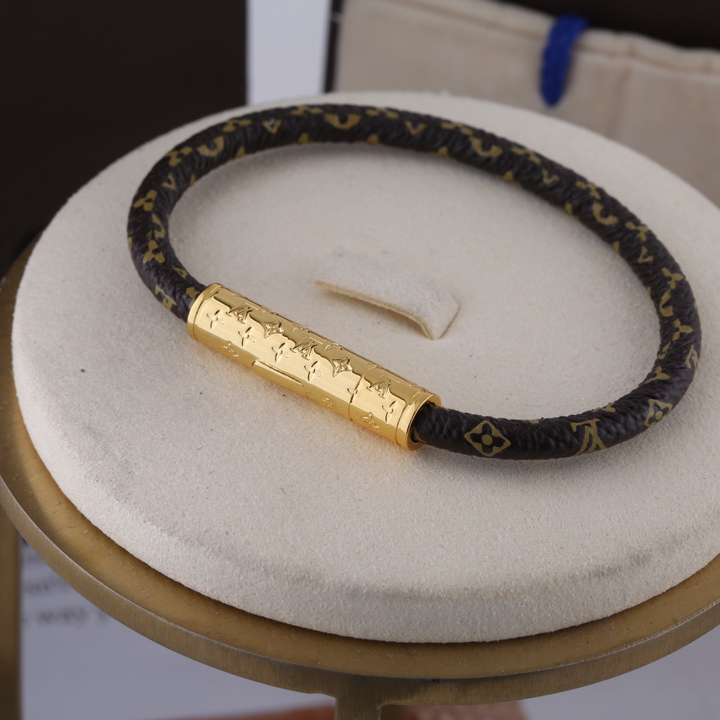 Louis Vuitton Brown Monogram Bracelet - DopestKickz