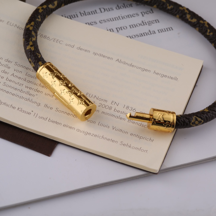 Louis Vuitton Brown Monogram Bracelet - DopestKickz