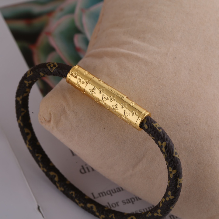 Louis Vuitton Brown Monogram Bracelet - DopestKickz