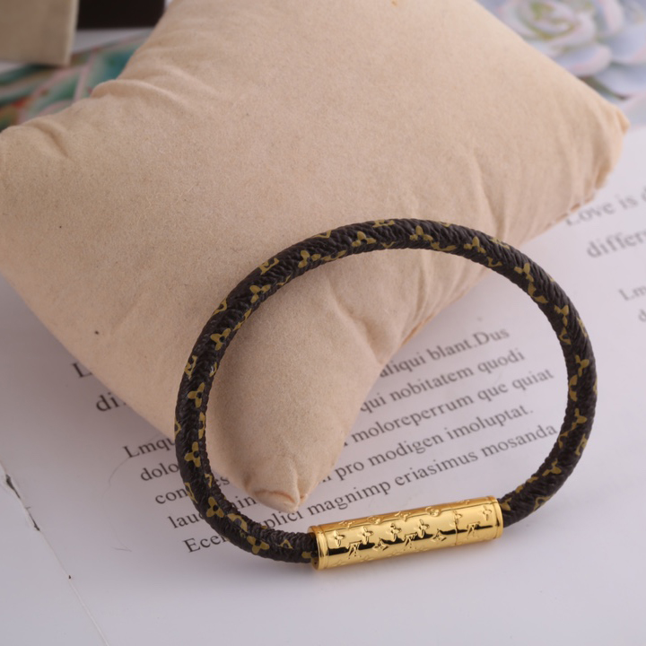 Louis Vuitton Brown Monogram Bracelet - DopestKickz