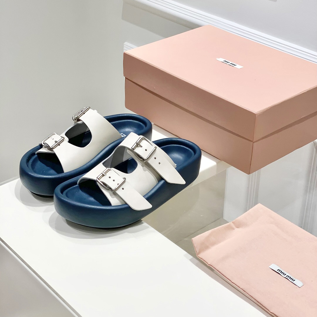 Maison Margiela MM6 Buckle-strap Leather Sandals - DopestKickz