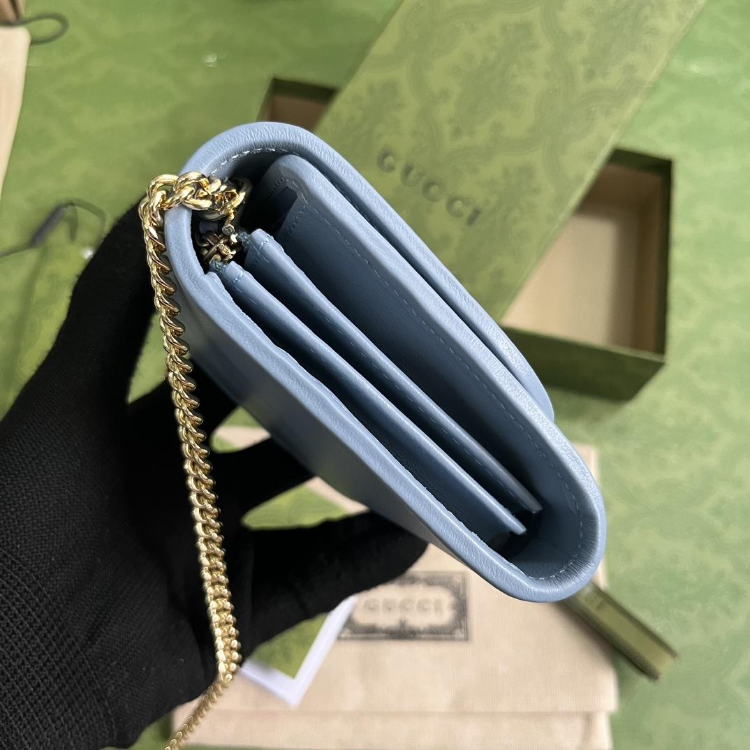 Gucci Blondie Medium Chain Wallet(12.5-11-2.5cm) - DopestKickz