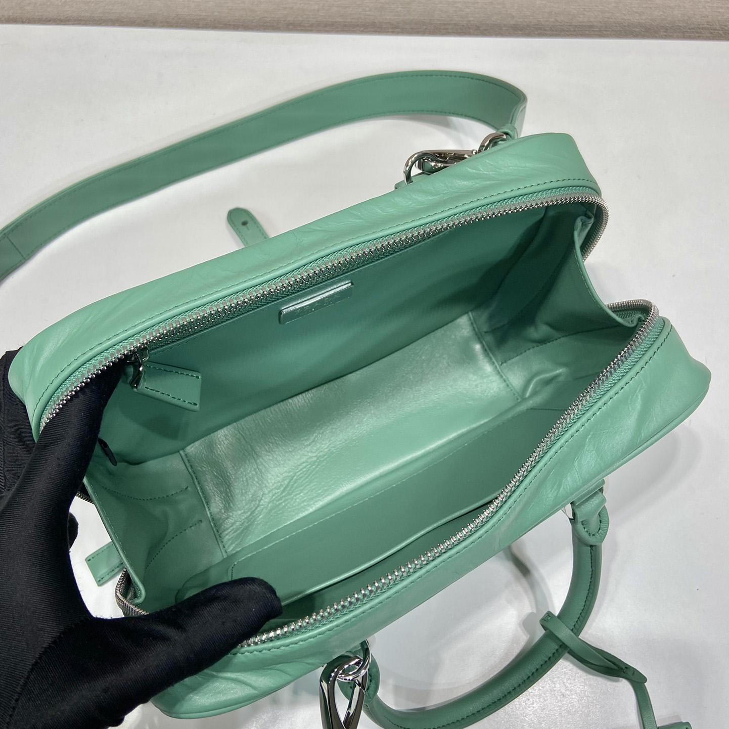 Prada Medium Antique Nappa Leather Top Handle Bag - DopestKickz