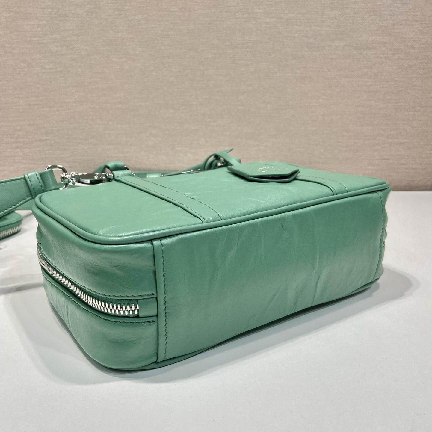 Prada Medium Antique Nappa Leather Top Handle Bag - DopestKickz