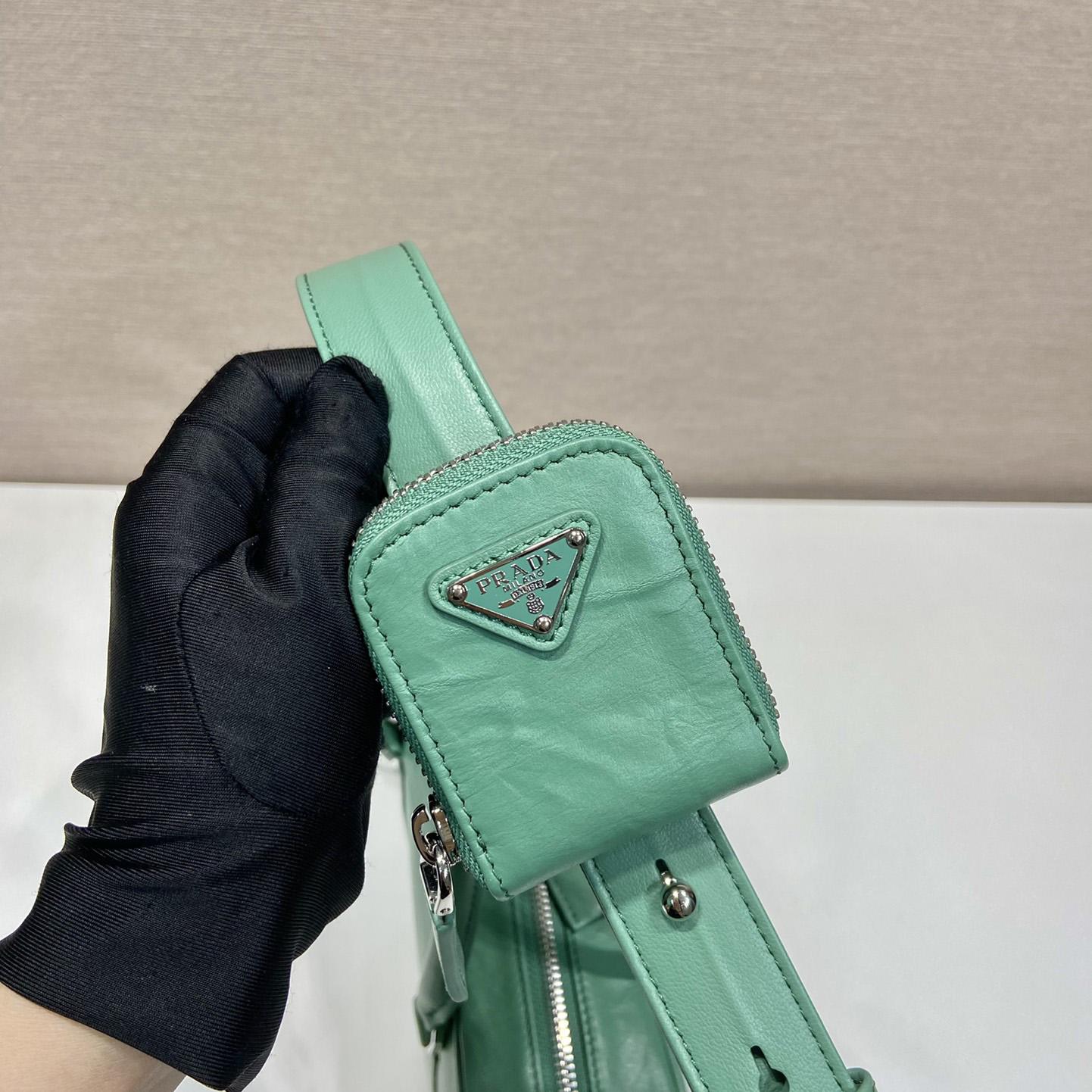 Prada Medium Antique Nappa Leather Top Handle Bag - DopestKickz