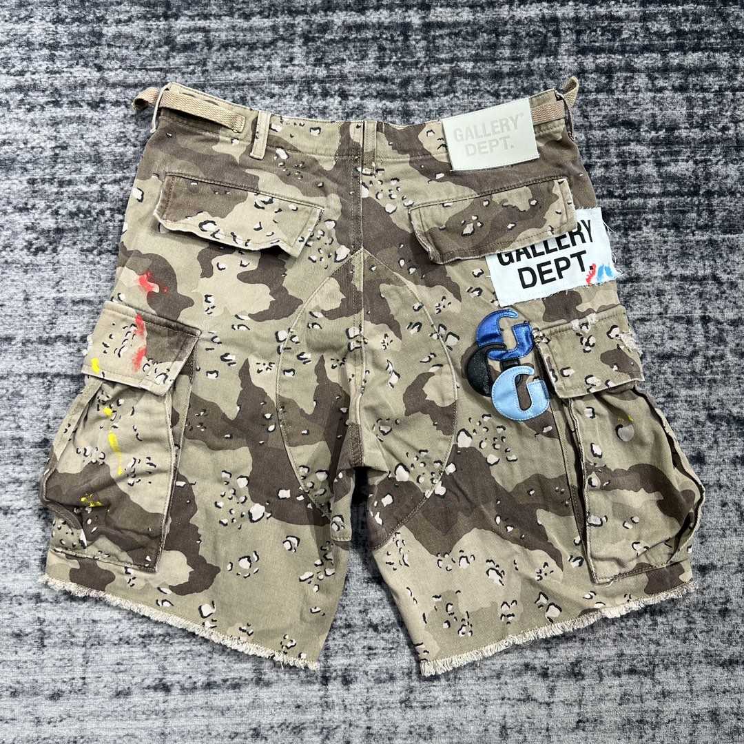 Gallery Dept G Patch Camo Cargo Shorts   630 - DopestKickz