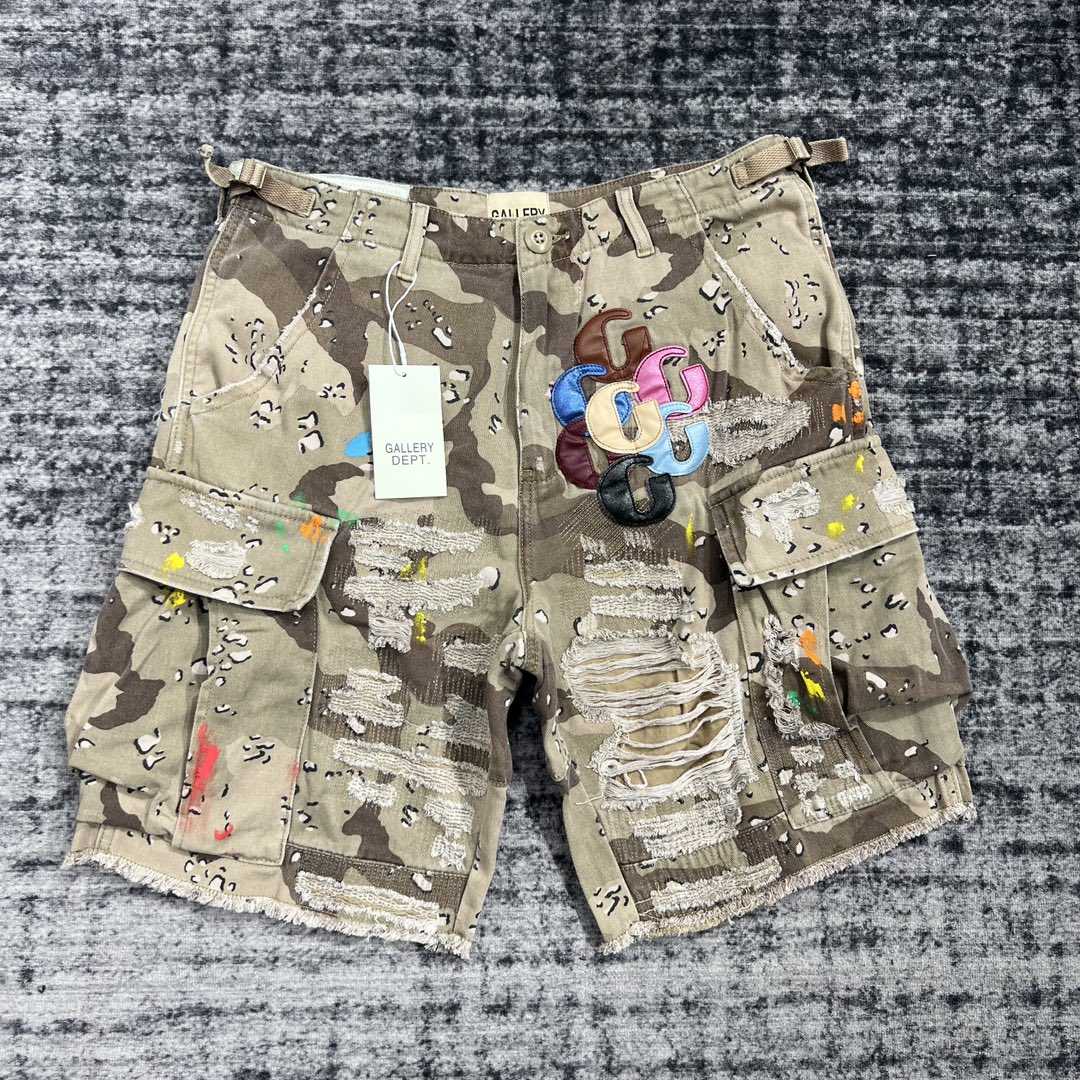 Gallery Dept G Patch Camo Cargo Shorts   630 - DopestKickz