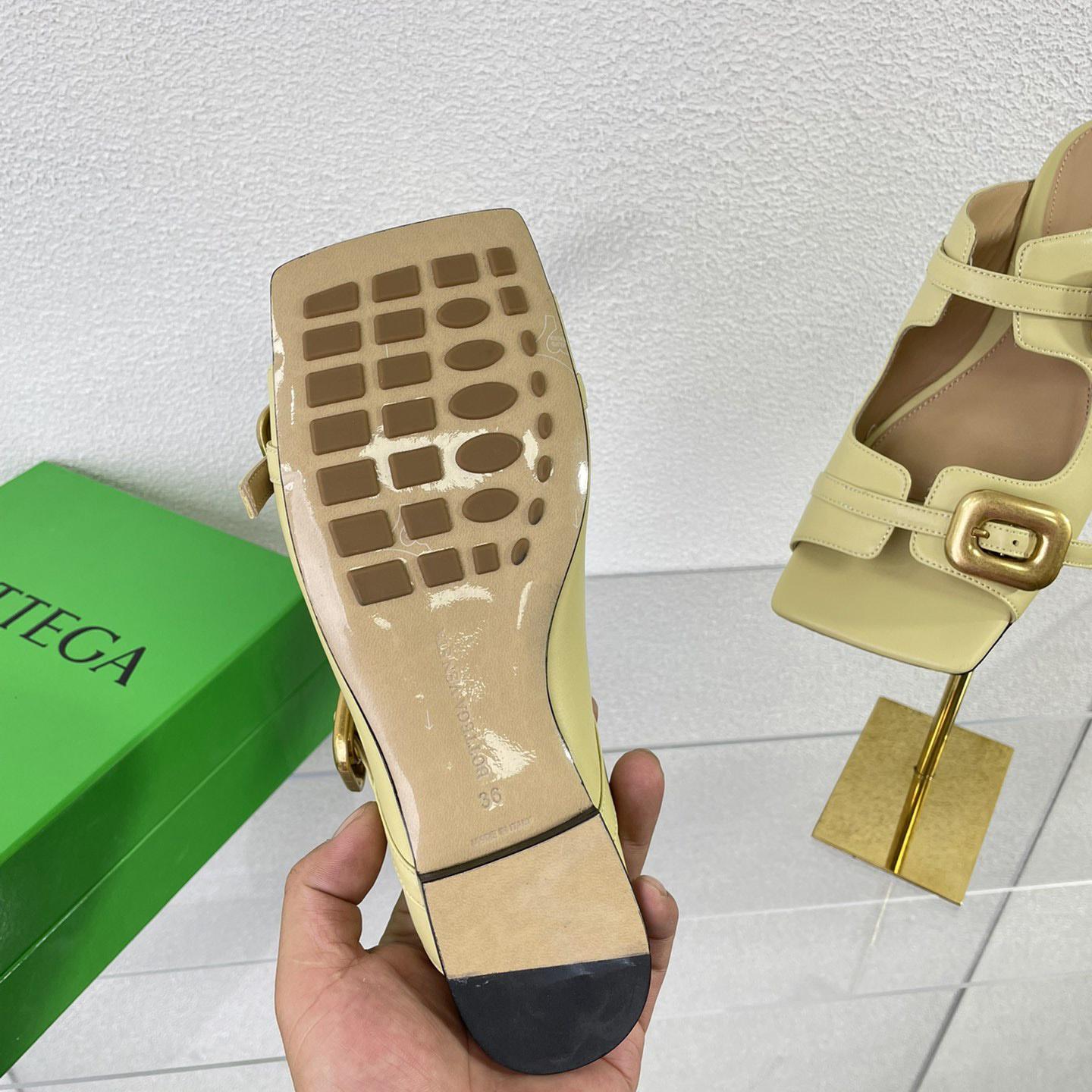 Bottega Veneta Stretch Buckle Mule Sandal Flat - DopestKickz