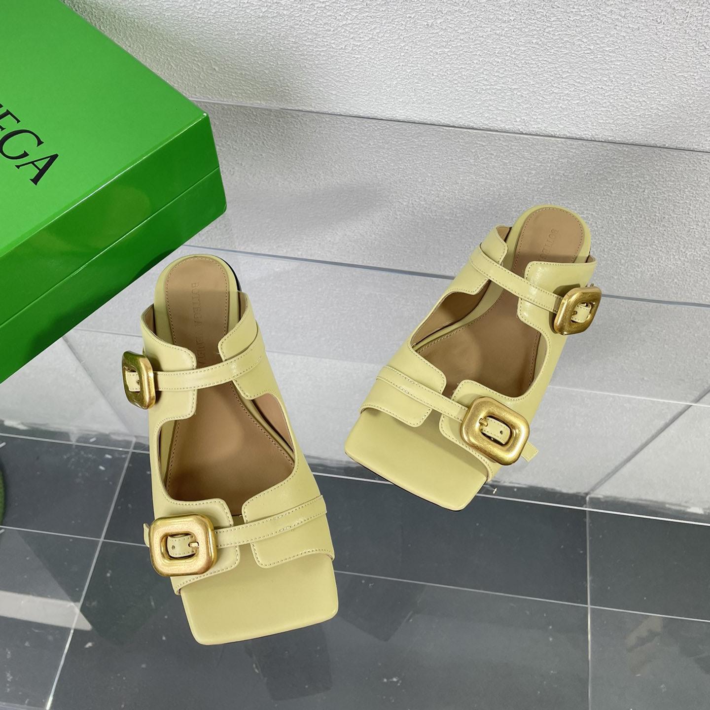 Bottega Veneta Stretch Buckle Mule Sandal Flat - DopestKickz