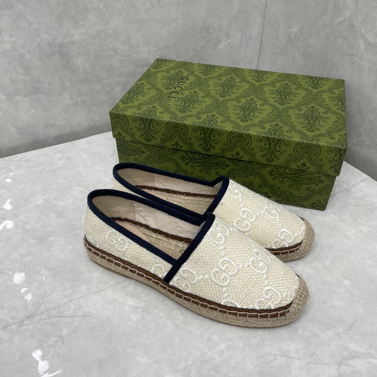 Gucci GG Embroidered Canvas Espadrilles - DopestKickz