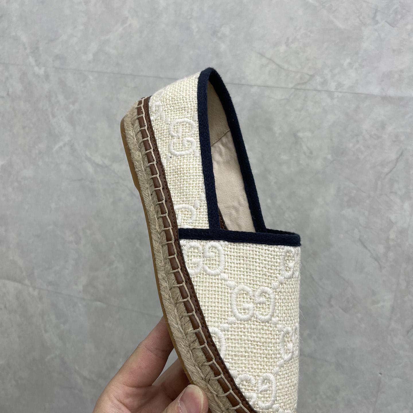 Gucci GG Embroidered Canvas Espadrilles - DopestKickz