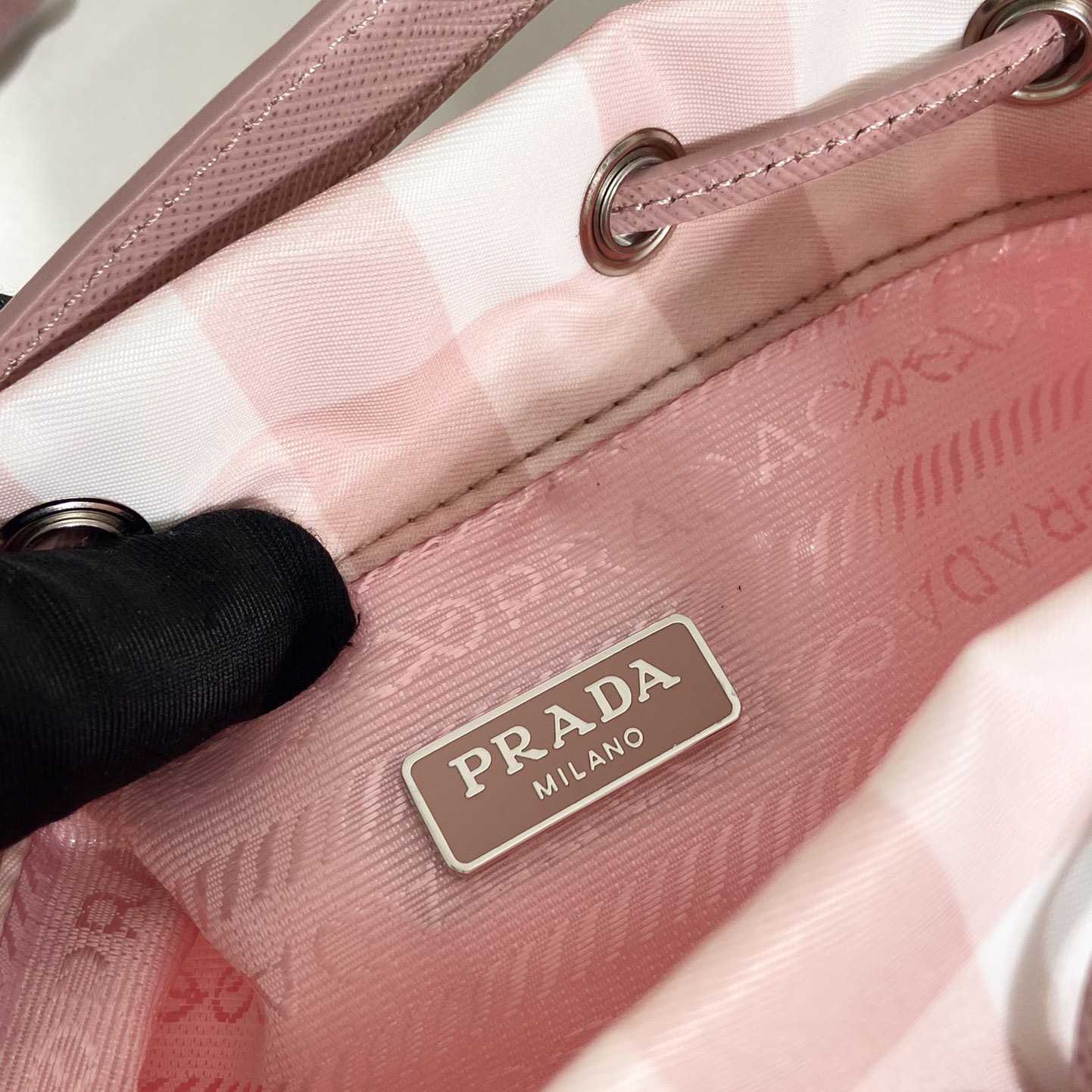 Prada Duet printed Re-Nylon bag - DopestKickz