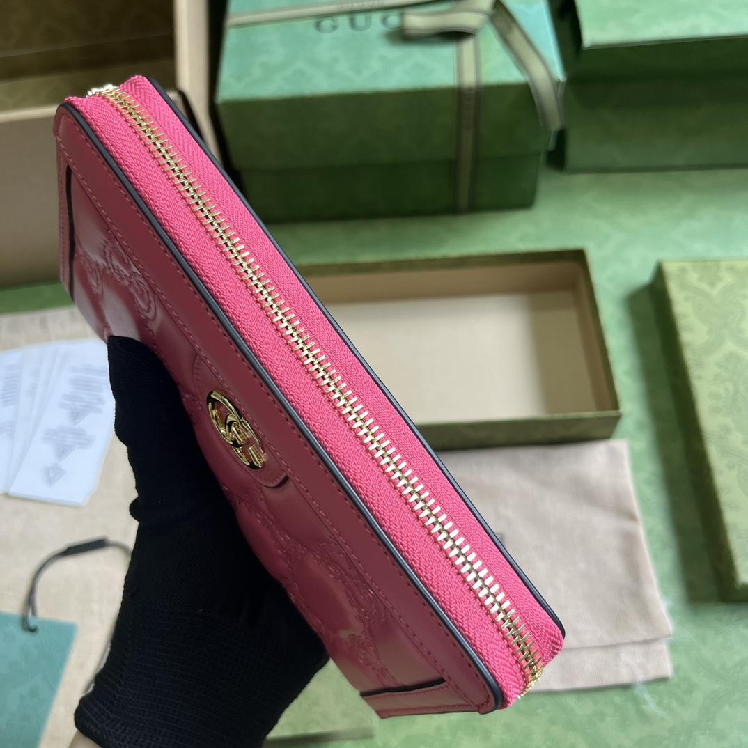 Gucci GG Matelasse Zip-around Wallet - DopestKickz