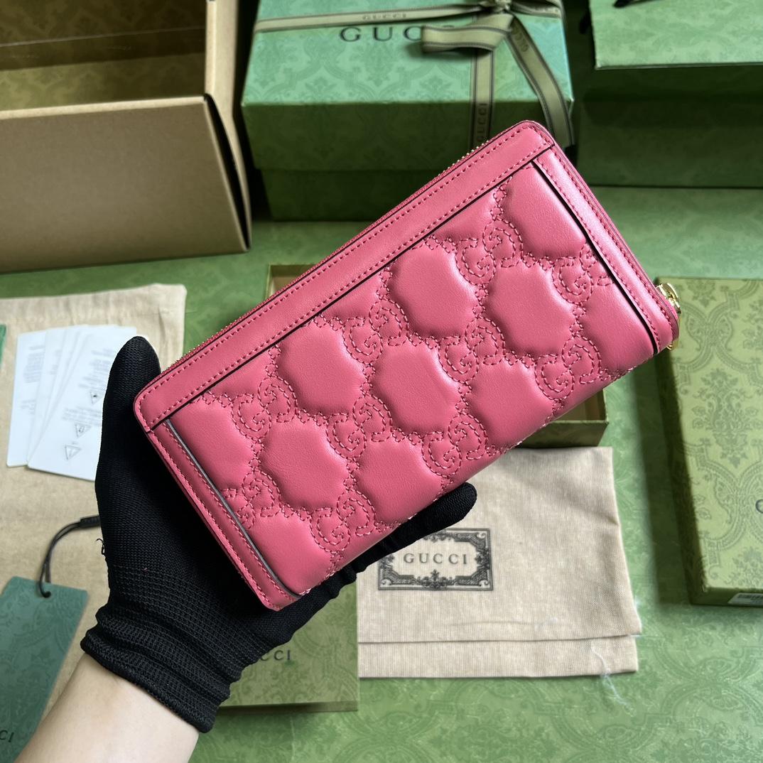 Gucci GG Matelasse Zip-around Wallet - DopestKickz