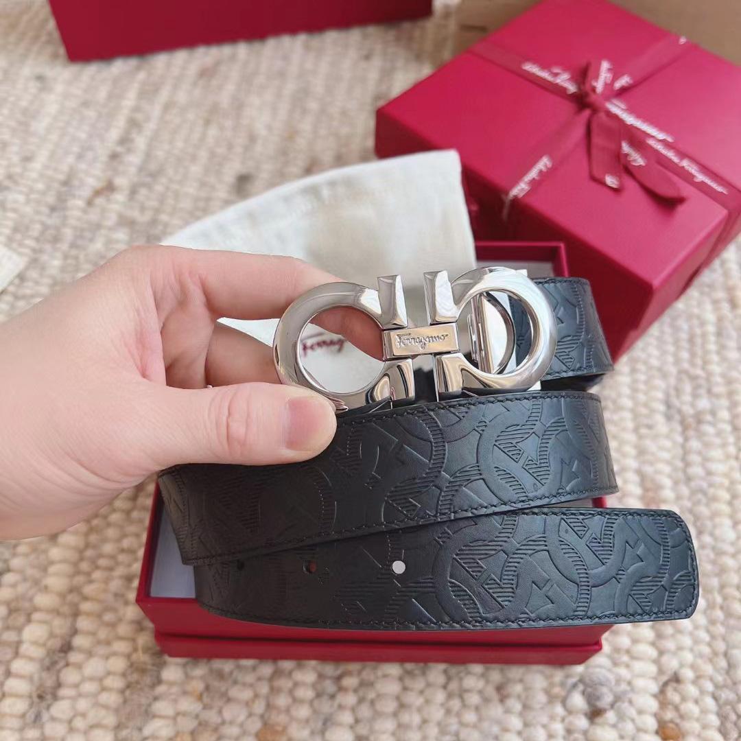 Ferragamo Reversible Leather Belt - DopestKickz