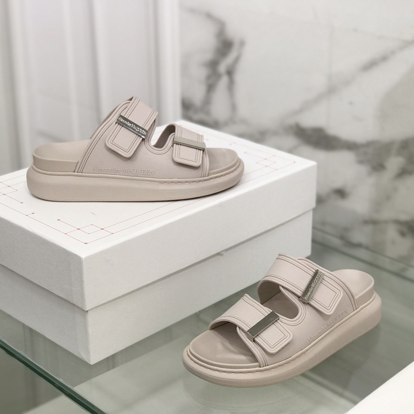 Alexander Mqueen Women's Hybrid Slide In Tea Rose - DopestKickz