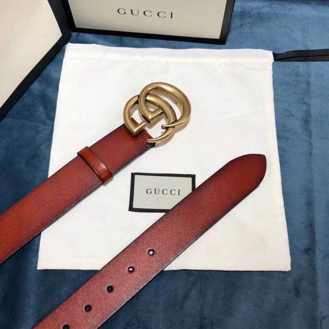 Gucci Leather Belt - DopestKickz