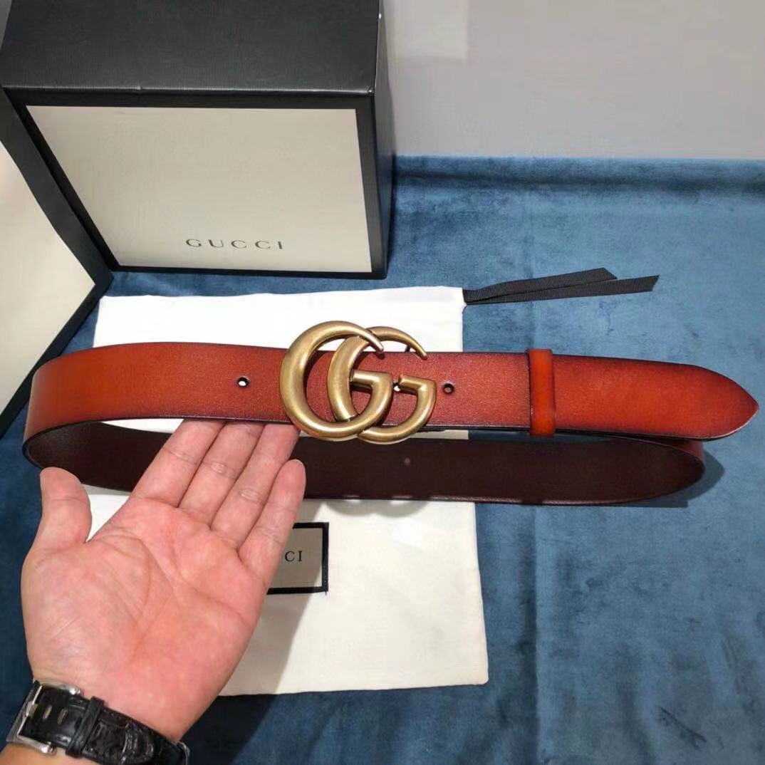 Gucci Leather Belt - DopestKickz