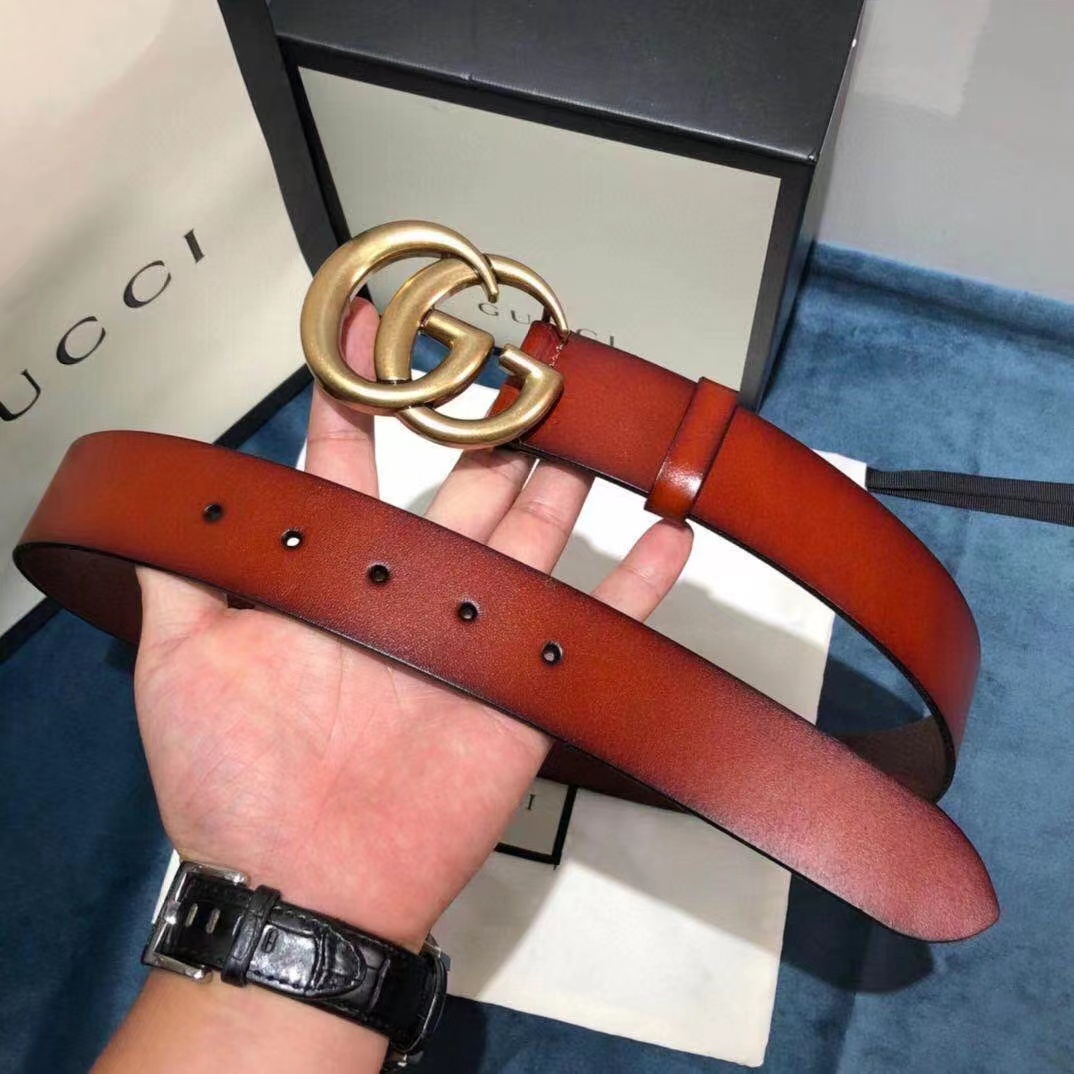 Gucci Leather Belt - DopestKickz