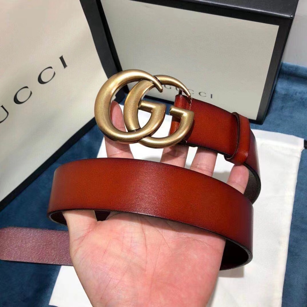 Gucci Leather Belt - DopestKickz