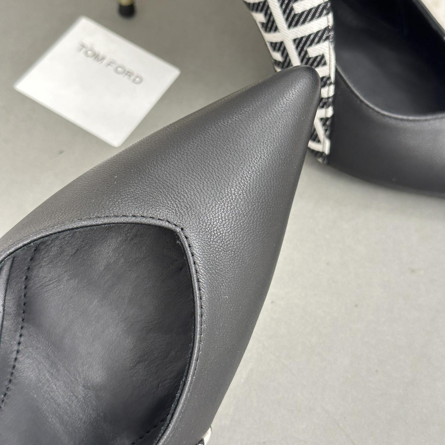 Balmain Ruby Monogrammed Leather Slingbacks - DopestKickz