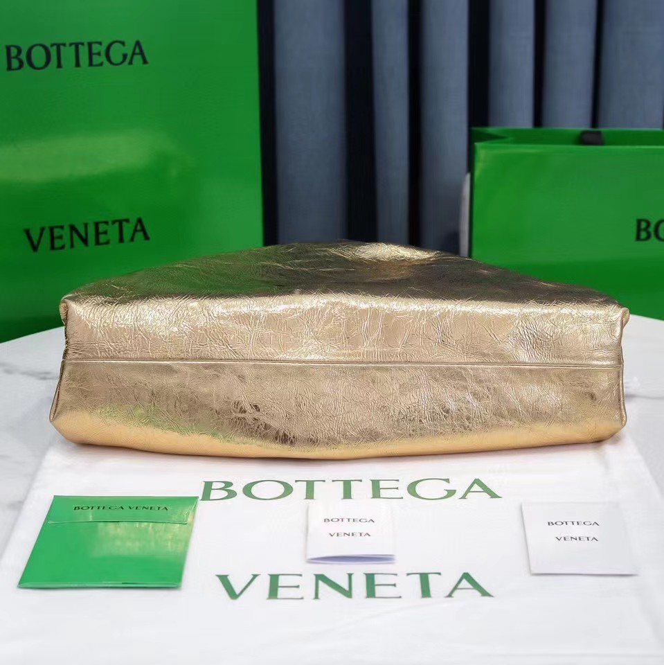 Bottega Veneta Metallic Leather Pouch Clutch Bag(38-20-8.5cm) - DopestKickz