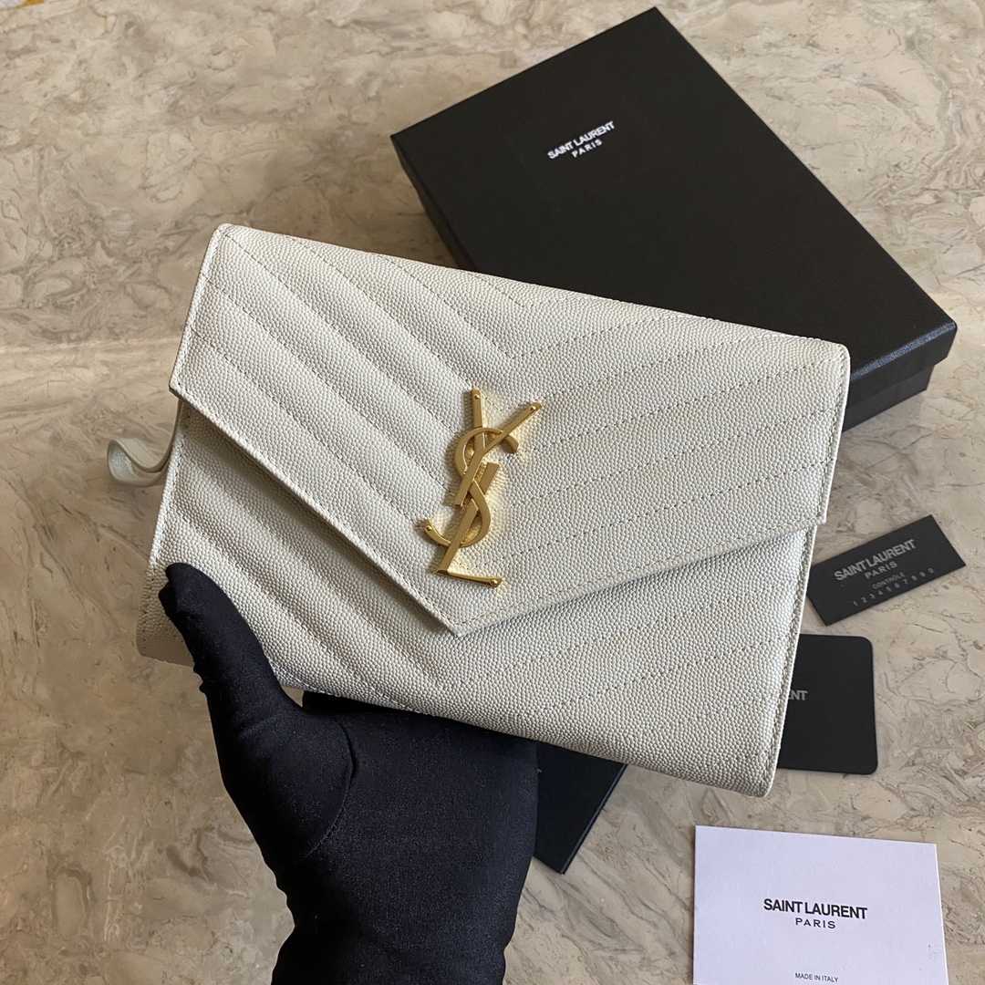 Saint Laurent Monogramme Quilted Textured-Leather Pouch(21-16-3CM) - DopestKickz