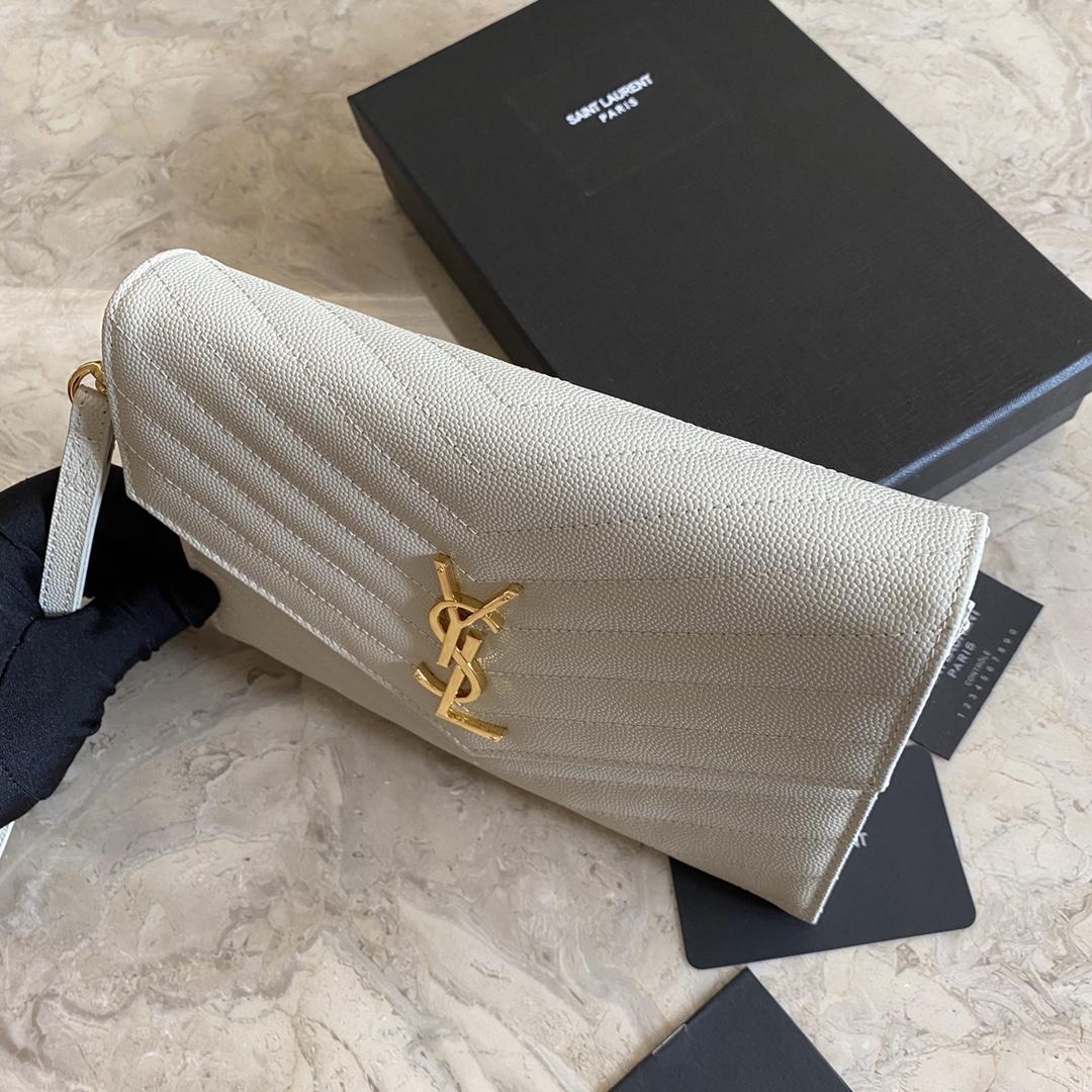 Saint Laurent Monogramme Quilted Textured-Leather Pouch(21-16-3CM) - DopestKickz