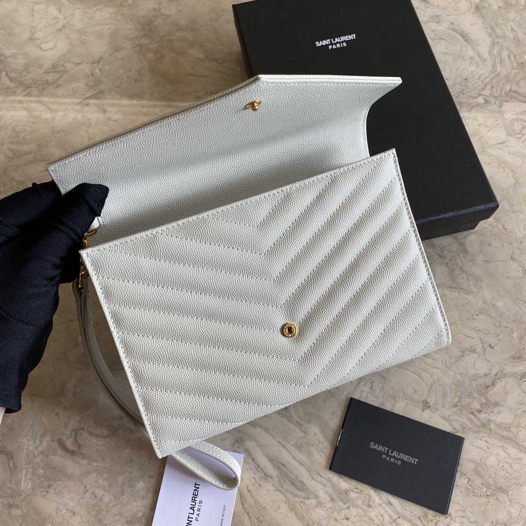 Saint Laurent Monogramme Quilted Textured-Leather Pouch(21-16-3CM) - DopestKickz