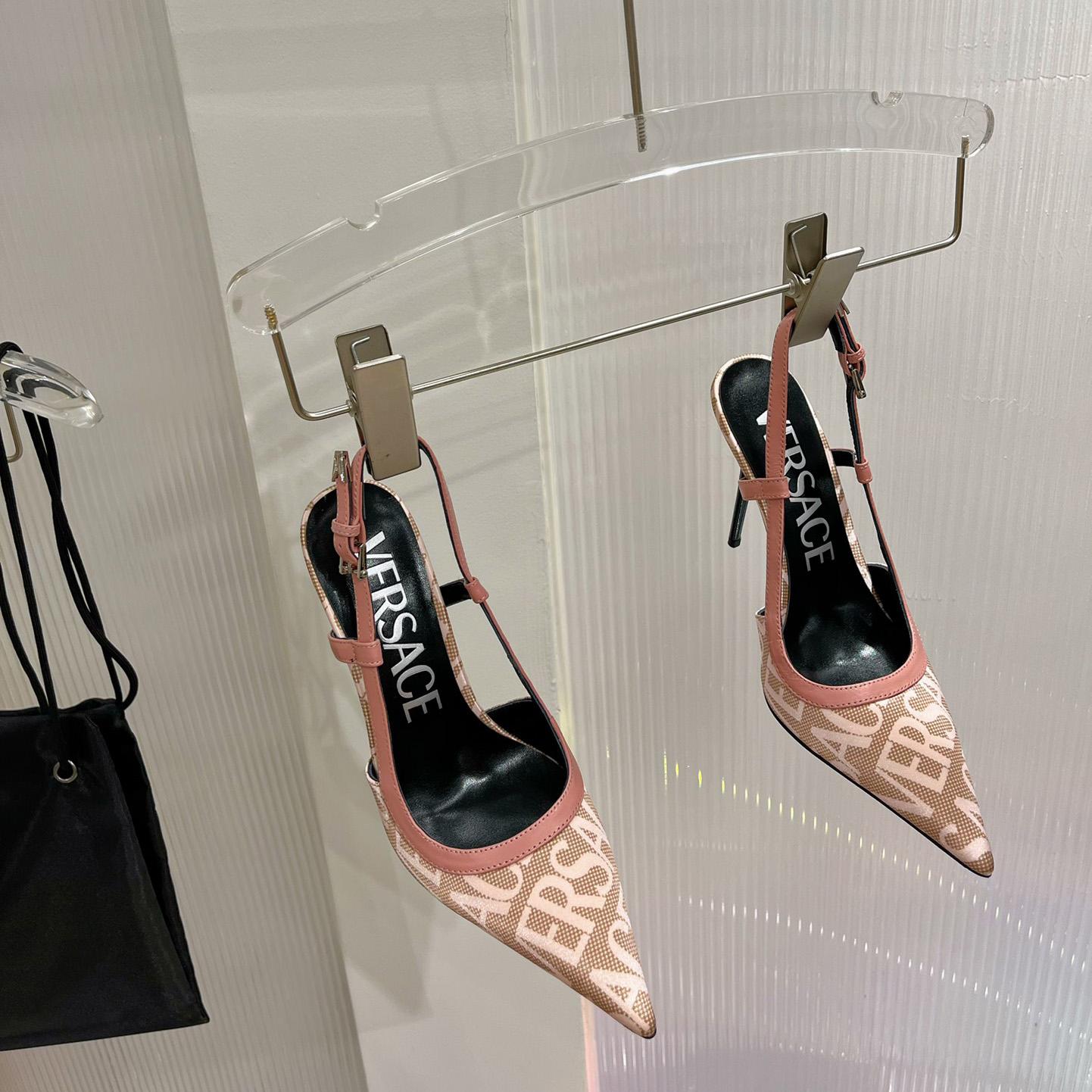 Versace Logo-jacquard 110mm Slingback Pumps - DopestKickz