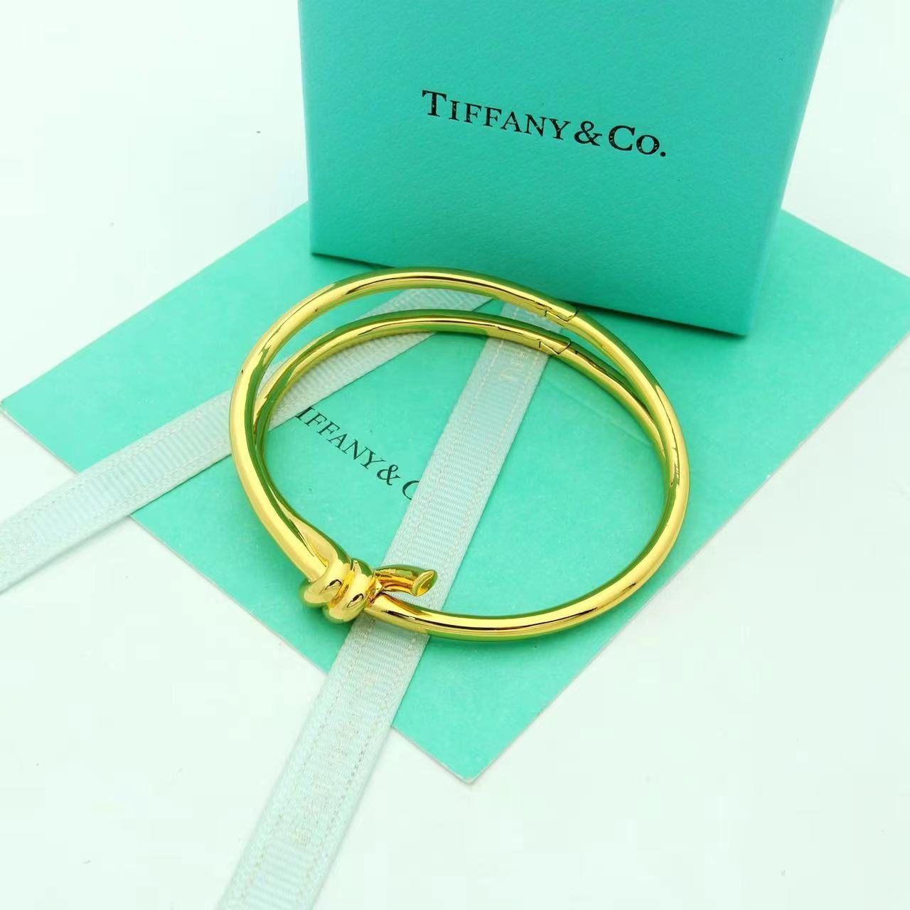 Tiffany&CO Tiffany Knot Double Row Hinged Bangle  - DopestKickz