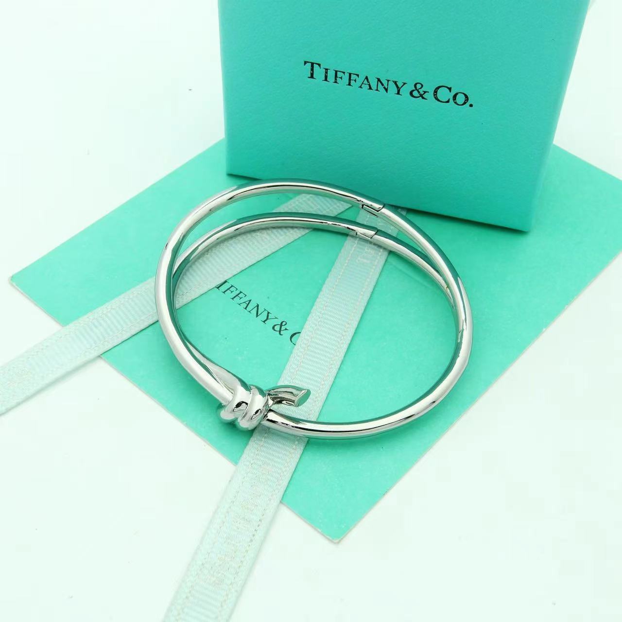 Tiffany&CO Tiffany Knot Double Row Hinged Bangle  - DopestKickz