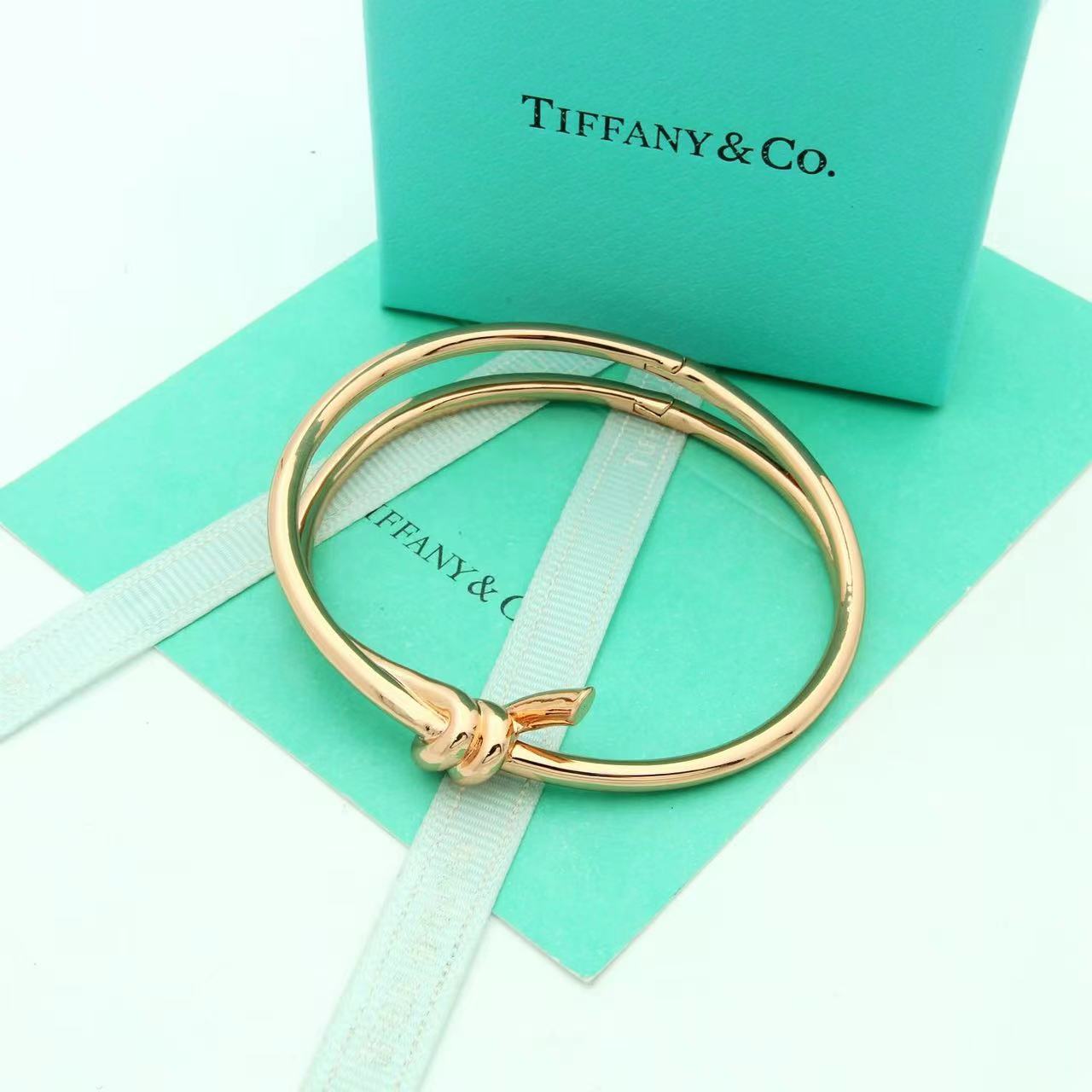 Tiffany&CO Tiffany Knot Double Row Hinged Bangle  - DopestKickz