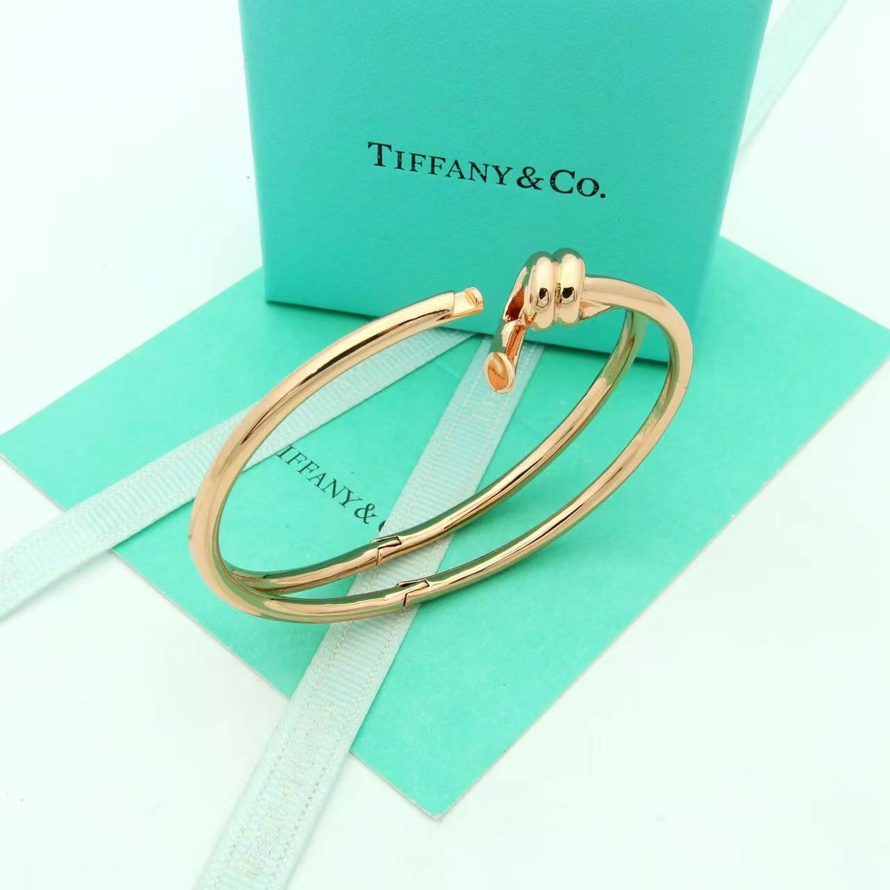 Tiffany&CO Tiffany Knot Double Row Hinged Bangle  - DopestKickz