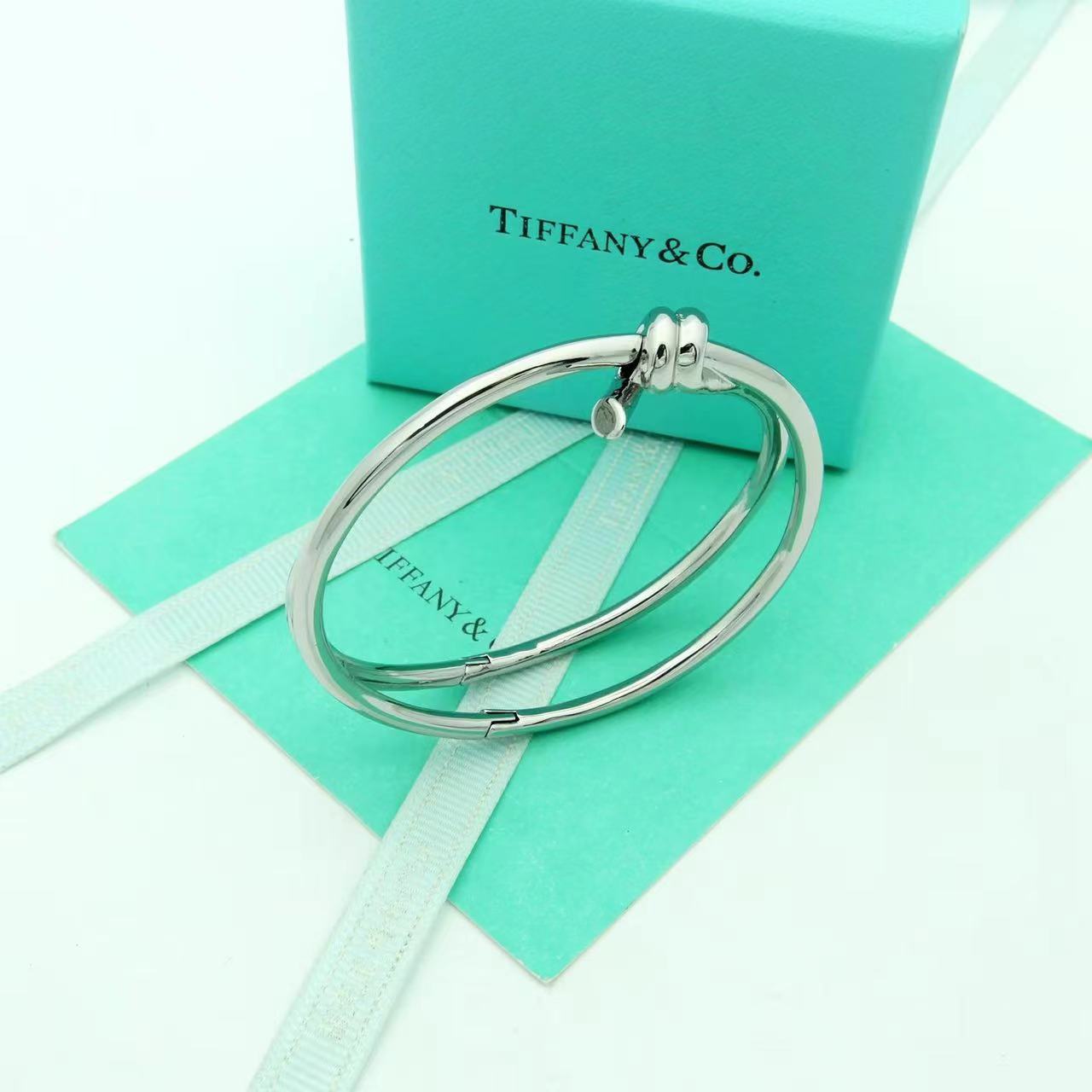 Tiffany&CO Tiffany Knot Double Row Hinged Bangle  - DopestKickz