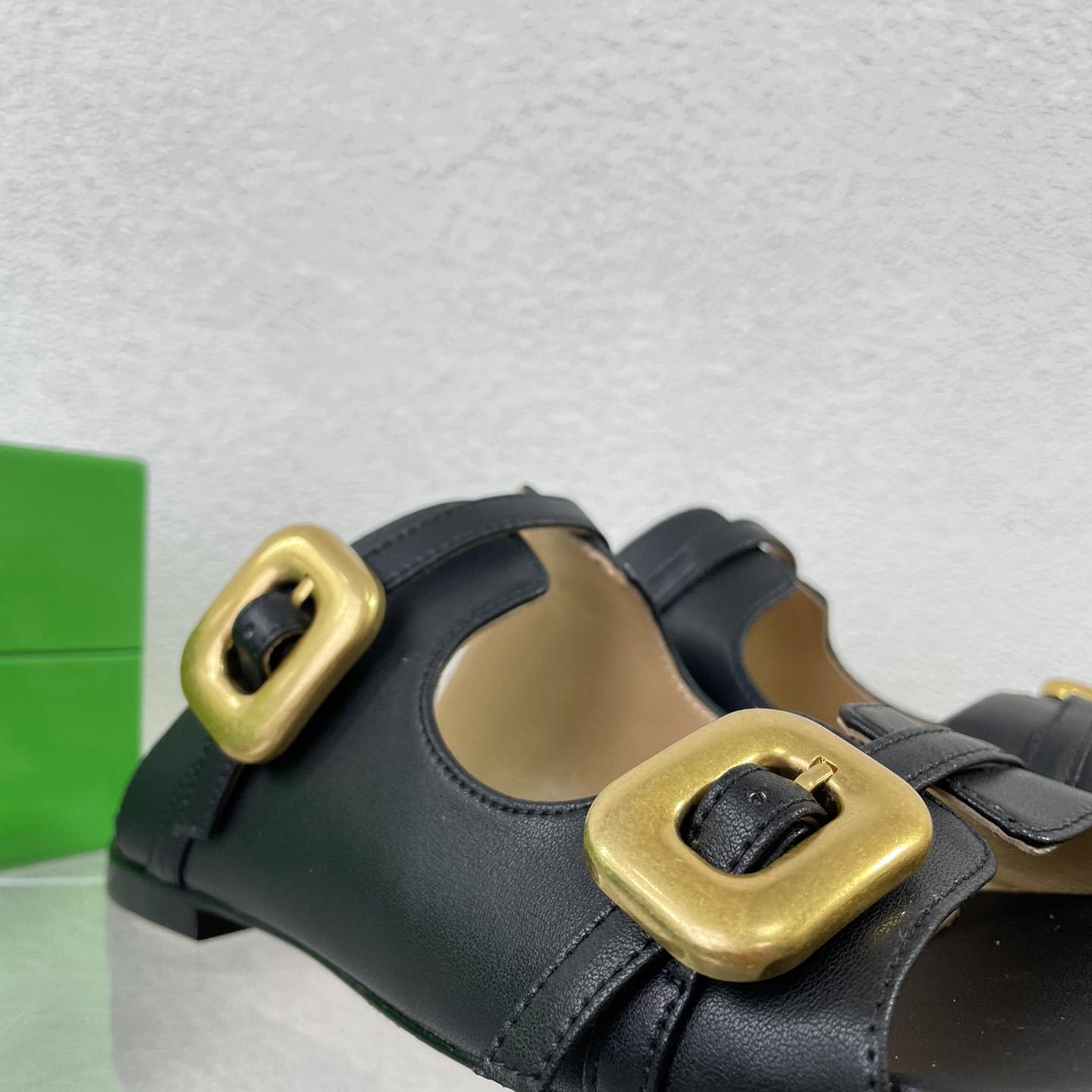 Bottega Veneta Stretch Buckle Mule Sandal Flat - DopestKickz