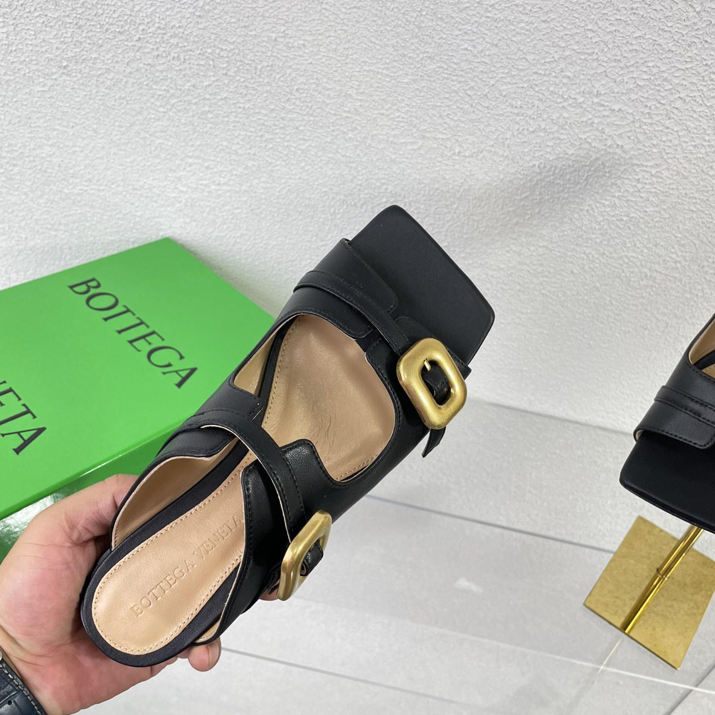 Bottega Veneta Stretch Buckle Mule Sandal Flat - DopestKickz