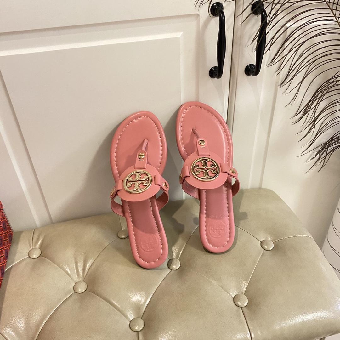 Tory Burch Leather Thong Sandals  - DopestKickz