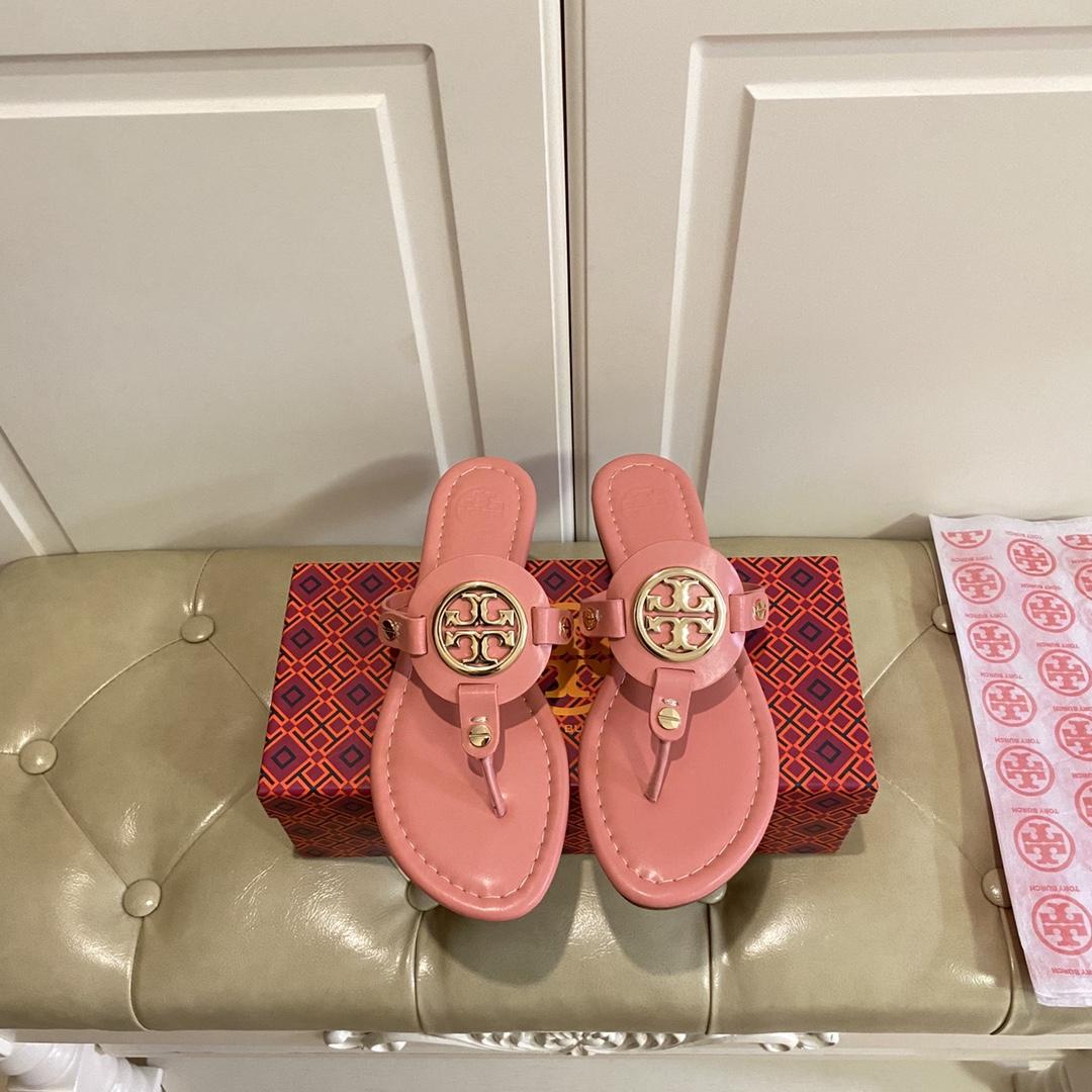 Tory Burch Leather Thong Sandals  - DopestKickz