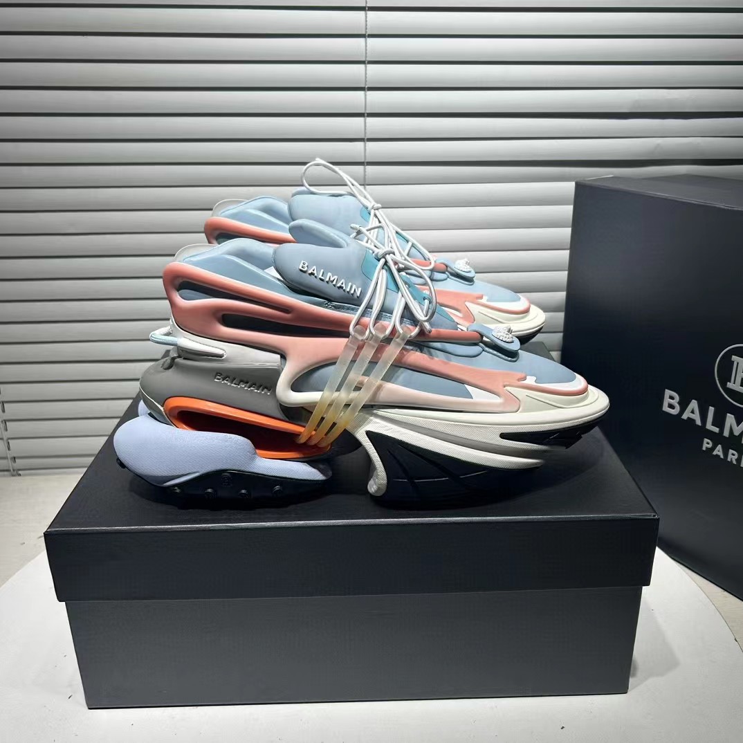 Balmain Unicorn Trainers In Two-tone Neoprene - DopestKickz