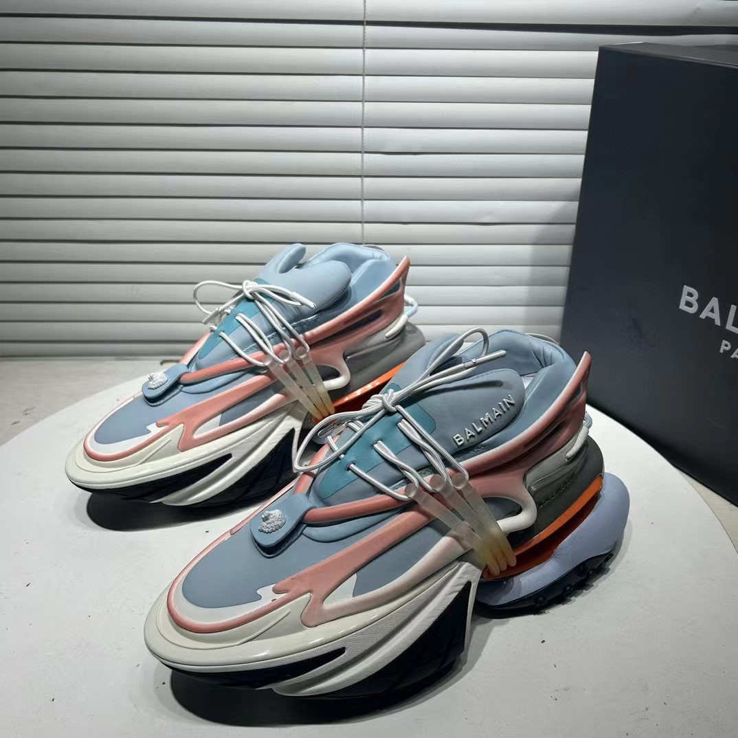 Balmain Unicorn Trainers In Two-tone Neoprene - DopestKickz