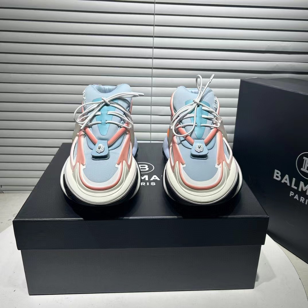 Balmain Unicorn Trainers In Two-tone Neoprene - DopestKickz