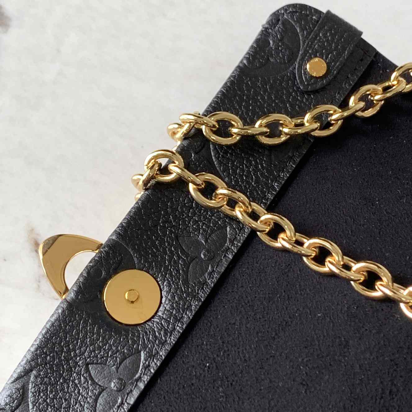 Louis Vuitton Black Monogram Empreinte Leather Vavin Wallet On Chain (19x 12.5 x 4 cm)    M67839 - DopestKickz