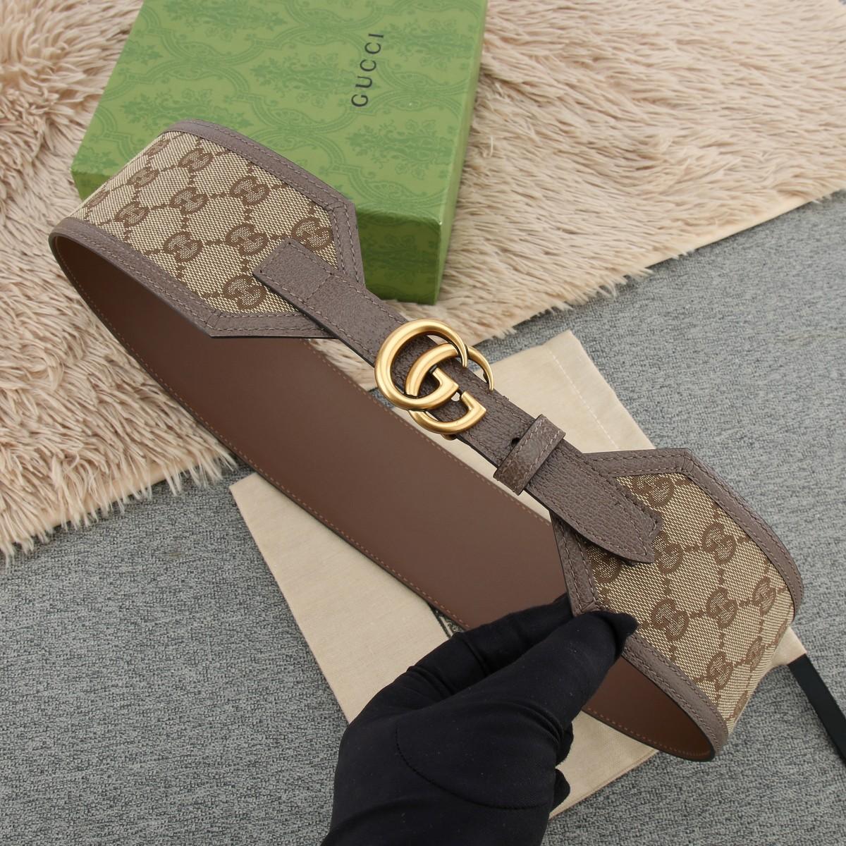 Gucci GG Marmont Wide Belt - DopestKickz